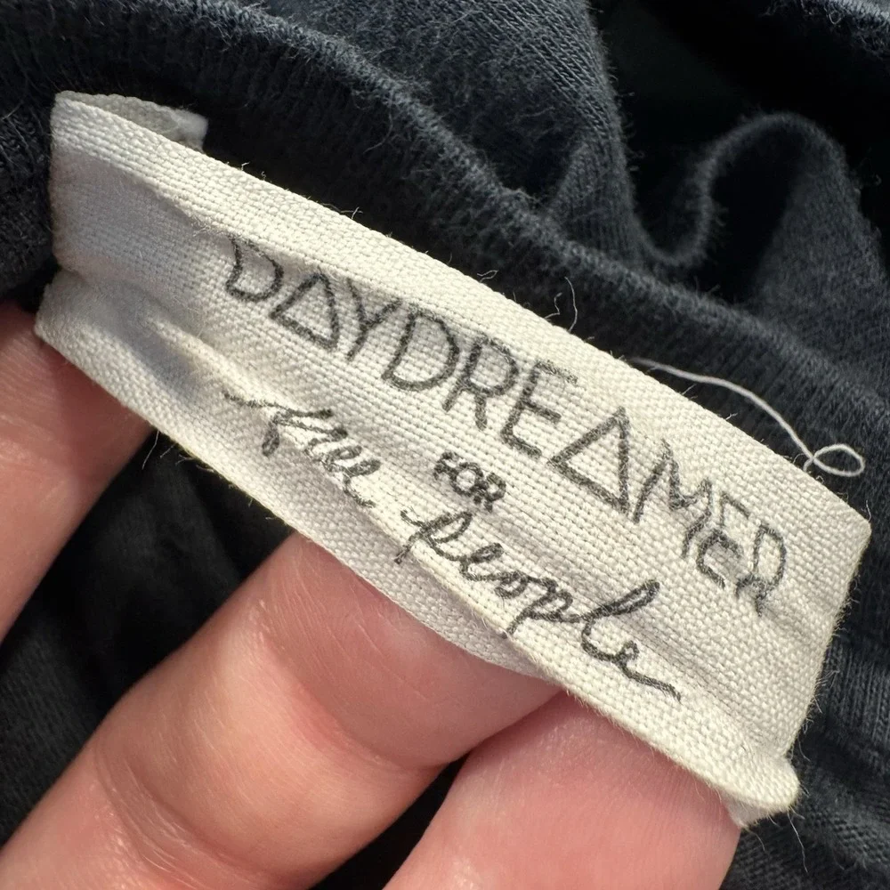 Daydreamer For Free People Rolling Stones Flocked Leopard Tongue Tee Shirt Small